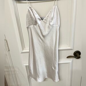 Princess Polly champagne-colored Stargazing mini slip dress